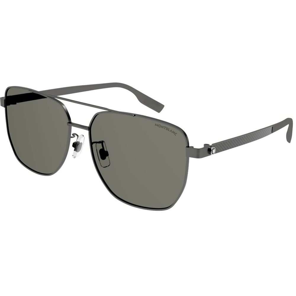 NEW MONTBLANC SUNGLASSES GREY MEN EYEWEAR MONTBLANC MB0184SK 002